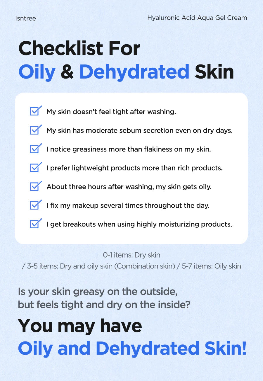 Isntree - Hyaluronic Acid Aqua Gel Cream (100ml)