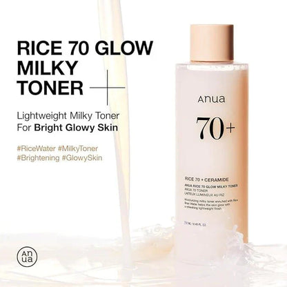 Anua - Rice 70 Glow Milky Toner (250ml)