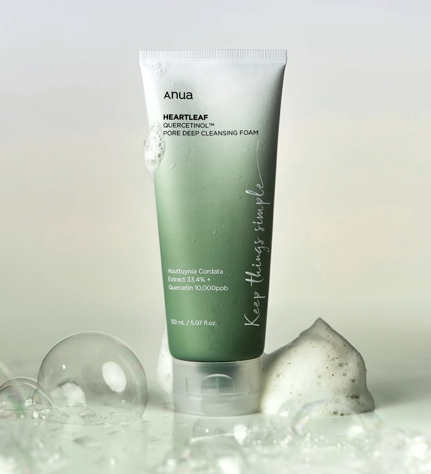 Anua - Heartleaf Quercetinol Pore Deep Cleansing Foam (150ml)