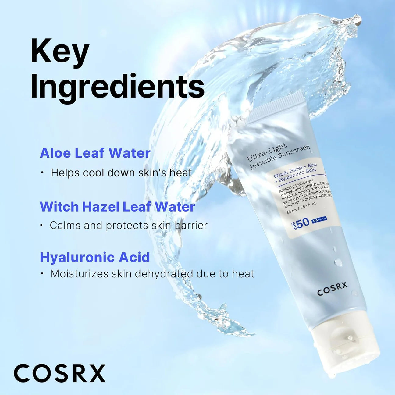 Cosrx - Ultra Light Invisible Sunscreen (50ml)